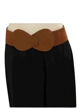 Elegant Stretchy Light Brown Women's Belt. Measurements in pictures.